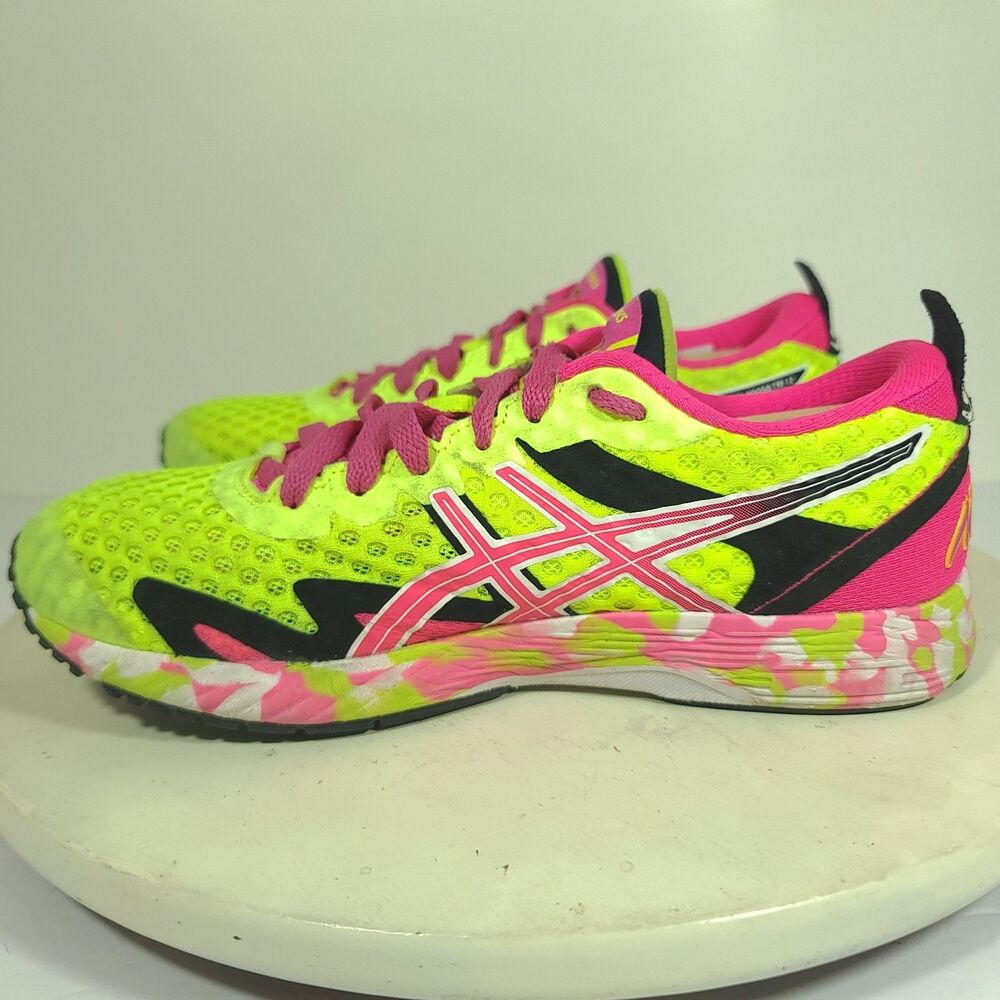 Asics GEL-Noosa Tri 12 Running Shoe Women Sz 7.5 Neon Comfort Sneaker 1012A578 - Picture 4 of 16